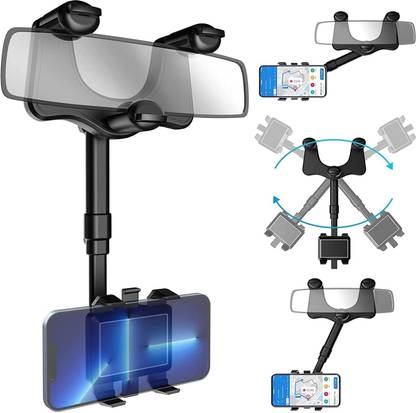 Ayaan Car Mobile Holder for Clip, Dashboard, Windshield, Anti-slip