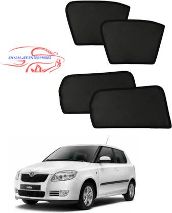 SJE Car Fix Curtain Window Shades Half Curtains Sunshade for Skoda Fabia Car Curtain