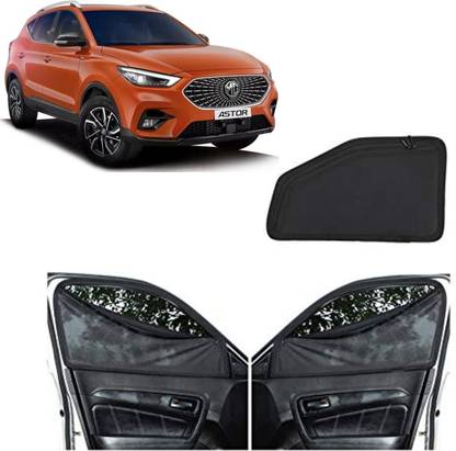 Ds enterprise Z Black Car Window Magnetic/Zipper Sun Shade for MG Astor All Models Car Curtain