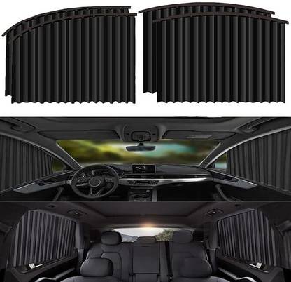 skyunion Universal Fit Magnetic Car Side Window Privacy Sunshade Car Window Curtain Car Curtain