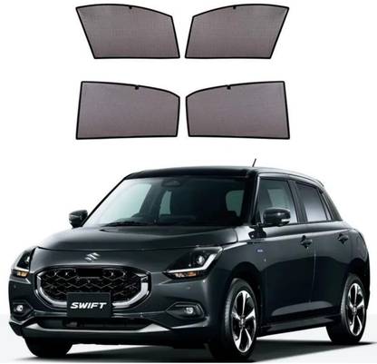 Ds enterprise Car Window Sun Shade/Curtain for Maruti Suzuki Swift 2024 and Above Models Car Curtain