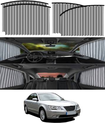 MSNP Foldable Magnetic Car Side Window Sunshade,UV Protection,&Detachable Curtain 85 Car Curtain