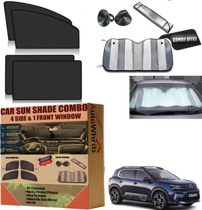 Autowhrib Sun Shade COMBO For Citroen C5 Aircross 2023. Protect UV Damage,Maintain Privacy Car Curtain