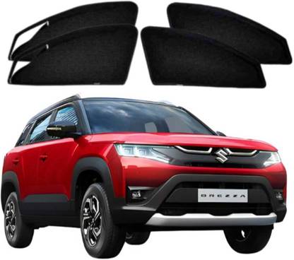 MOTOSHIELD Car Premium Magnetic Curtain with Zipper For Maruti Suzuki Brezza (2024 Onwards) Car Curtain