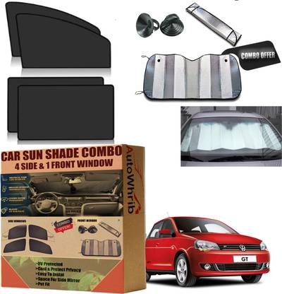 Autowhrib Sun Shade COMBO For Volkswagen Polo Vivo GT. Protect UV Damage,Maintain Privacy Car Curtain