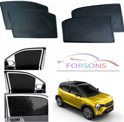 FORSONS Car Fix curtain window shades half curtains Sunshade For xuv 3xo Car Curtain