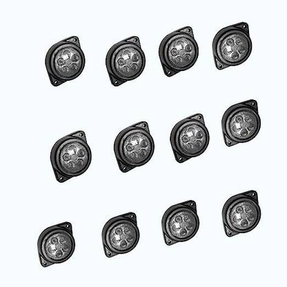 Apsmotiv Side Marker Lights 7 SMD/LED Front/Rear Marker for Universal Vehicles 12 Piece Car Dash Indicator Lamp