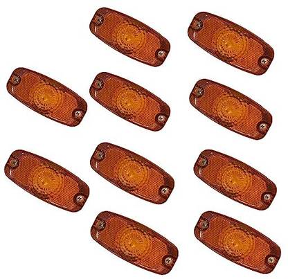Apsmotiv 24V LED Side Marker Lights Waterproof Trailer Trucks Red Universal Lights 10PCS Car Dash Indicator Lamp