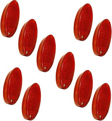 Apsmtiv 24V LED Side Marker Lights Red Universal Clearance Lights for Trucks Trailer RV Car Dash Indicator Lamp