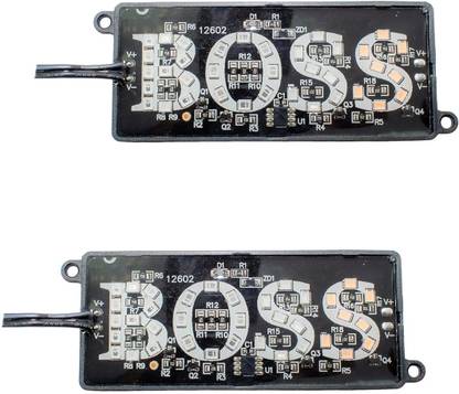 PHILOMENA BOSS Bike Led Light Logo with Self Adhesive Back Up Lamp Car Dash Indicator Lamp