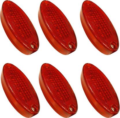 Apsmtiv Red LED Side Marker Lights, 12V Universal Clearance Lights for Trucks Trailer RV Car Dash Indicator Lamp