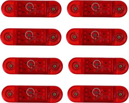 Apsmotiv 12V Red LED Side Marker Lights for Universal Surface Mount for Trucks Trailer RV Car Dash Indicator Lamp