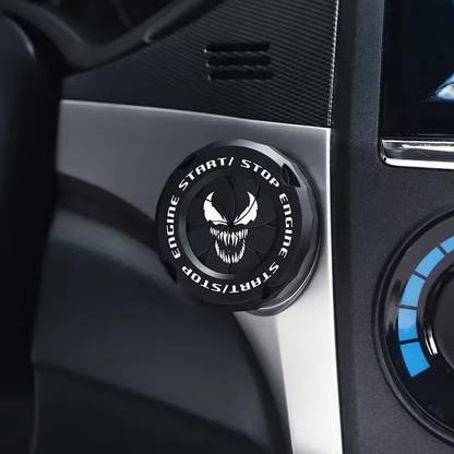 STHIRA Car Engine Start Stop Button Cover ABS for Car Interior Shock Absorber
