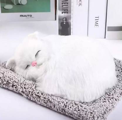 HYATT CREATION White dashboard cat Car Dashboard Cover