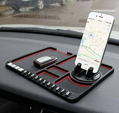 RHONNIUM Car Accessories Anti-Slip Car Dashboard Mat & Mobile Phone Holder Car Dashboard Cover