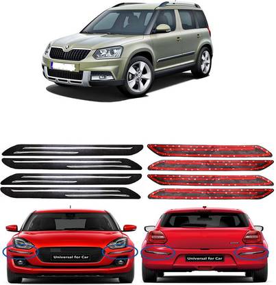 AutoTiger Stainless Steel, Plastic Car Bumper Guard
