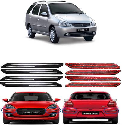 AutoTiger Stainless Steel, Plastic Car Bumper Guard