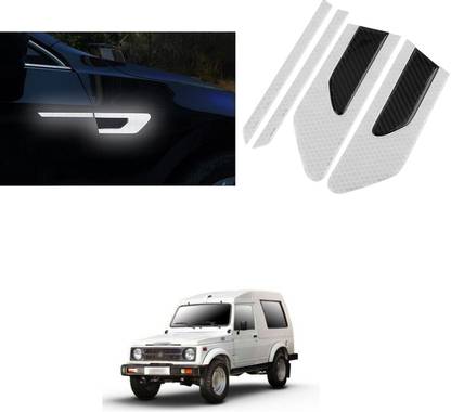 LOVMOTO Car Side Reflective Stickers Side Marker Universal Safety Warning forGypsy Matte, Glossy, Chrome Maruti Gypsy Rear Garnish