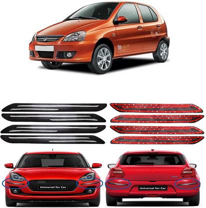 AutoTiger Stainless Steel, Plastic Car Bumper Guard