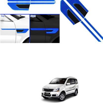 PRTEK Car Side Reflective Stickers Side Marker Universal Safety Warning forXylo Matte, Glossy, Chrome Mahindra Xylo Side Garnish