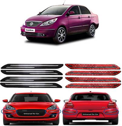 AutoTiger Stainless Steel, Plastic Car Bumper Guard