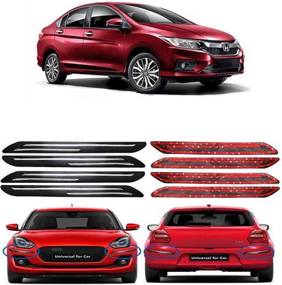 AutoTiger Stainless Steel, Plastic Car Bumper Guard