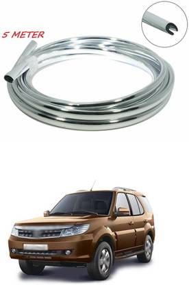 GONAMA Universal Chrome Car Door Edge Guard Molding Trim Protector Strip U Shape sg227 Car Beading Roll For Bumper, Door
