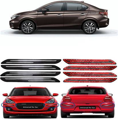 AutoTiger Stainless Steel, Plastic Car Bumper Guard