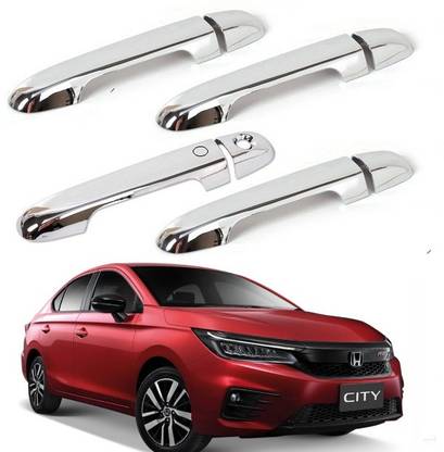 ok tested HONDA CITY I-DTEC/I-VTEC & eHEV Door Handle Chrome Cover with Sensor Hole Models Honda Car Door Handle