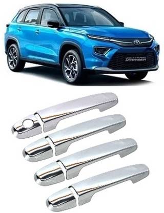 MOTOSHIELD Car Chrome Door Handle for HYRYDER Toyota Car Door Handle
