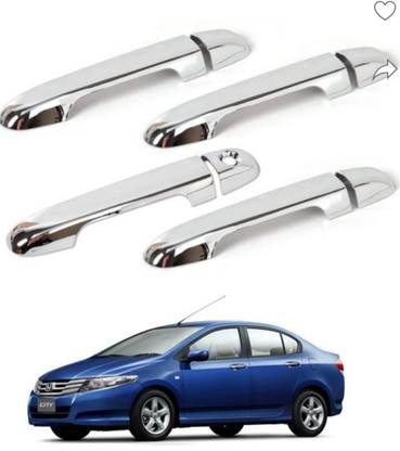Emmet Honda City Iv-tec 2009-13 door Handle cover Crome set of 4pc Honda Car Door Handle