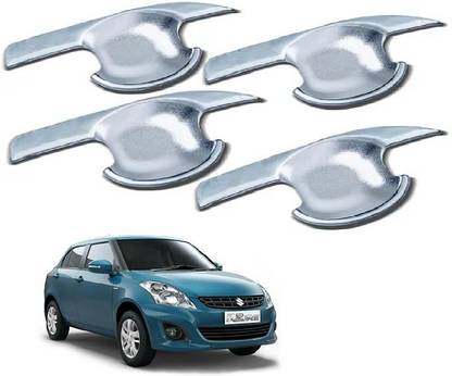 AutoZeal Swift Dzire 2011 TO 2015 Door Guard Finger Guard Protection Bowl Chrome Cover Maruti Car Door Latch