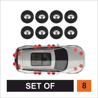 Kelenate Set of 8 Car Door Shock Absorber Protector Soundproof Rubber Pad- Tata Car Door Panel