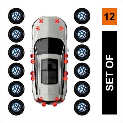 Kelenate Set of 12 Car Door Shock Absorber Rubber Soundproofing Pads- Volkswagen Car Door Panel