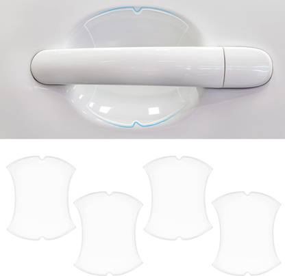 SELLRFLOR Car Door Handle Cup Protector Clear Car Door Cup Scratches Protective(4 Pieces) Car Door Panel