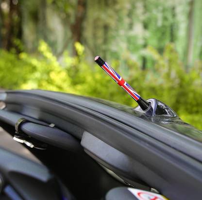 AUTO MT UK Flag Antenna Short Roof Top Real Compatible with All Mini Cooper Models Turbo Charger