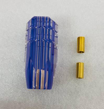 Auto MT BLUE 10CM Lining Bubble Gear Knob Crystal Transparent Gear Shift Knob Universal Car Engine Valve