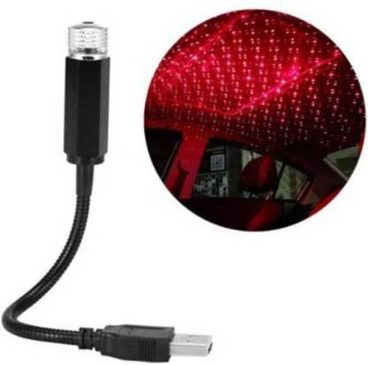 LifoDora N-WU-CN8-Car Ambient Star ,Car Atmosphere Lamp,360 degree Rotation(RED) Car Fancy Lights