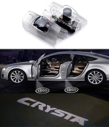 RKPSP Car Door 3D Shadow Logo Projector Lights for CRYSTA Wireless Welcome Light Car Fancy Lights