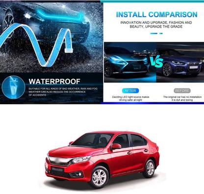 PECUNIA Car Fancy Reflector LED Bar Flexible Car Hood Strip Light 290 Car Reflector Light