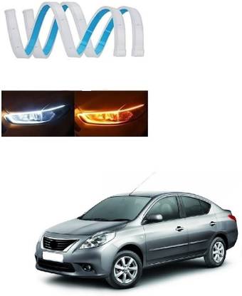 SPREADX Car Headlight Led Strip White DRL Daytime Light 12v For Nissan Sunny Car Fancy Lights