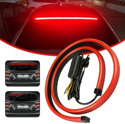 CARZEX Car LED 90 cm Rear Windshield Third Brake Strip Light (2 Modes) Universal for Car Fancy Lights