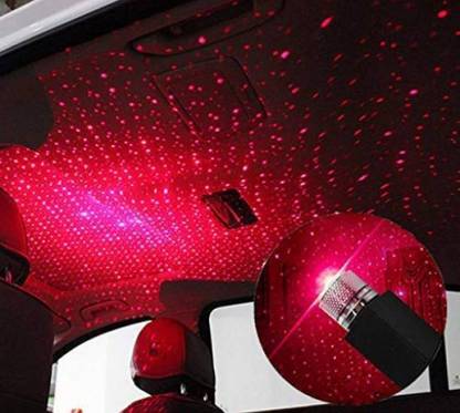 LifoDora -B15-USB Mini Disco Ball Lights,Colorful Strobe LED Lights Car Fancy Lights(Red) Car Fancy Lights