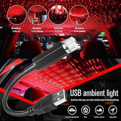 KHATU JI USB Roof Star Projector Lights with 3 Modes USB Car Fancy Lights