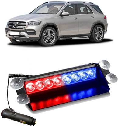 Enfield Works Car Flashing Lights 8 LED Police Good Quality Car Fancy Light(Red,Blue) E-3783 Car Fancy Lights