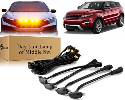 Selifaur B2L165 High-Quality ABS Smoked LED Front Grille Running Light For Rover Evoque Car Fancy Lights