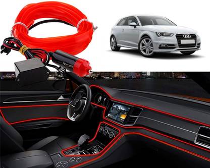 Selifaur R2E277-Cold Dashboard Luxury 5 Meter Car Dashboard EL Wire E250 Car Fancy Lights