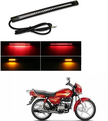 Atoray Motorcycle Flexible LED Strip Tail Light Brake Indicator For Hero Splendor Plus Car Fancy Lights