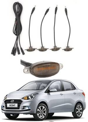 ETH 4Pcs Grille Running Light Smoked, Amber LED Lens Front Grille Lights-48 Car Fancy Lights