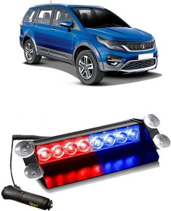 Enfield Works Car Flashing Lights 8 LED Police Good Quality Car Fancy Light(Red,Blue) E-1339 Car Fancy Lights